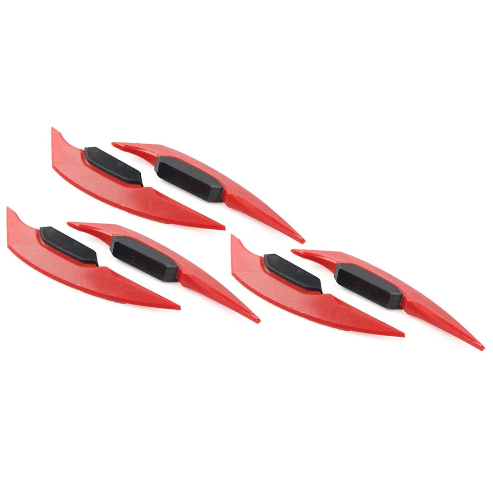 Red Fairing Winglets Side Spoiler Deflector Air Wing for Universal Motorcycle