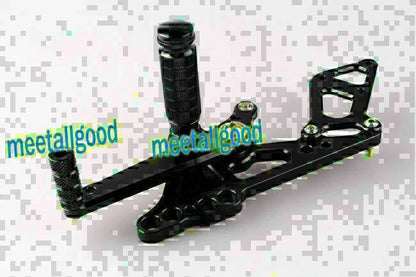 Black Rearset Foot Pegs for Suzuki GSXR600 GSXR750 (2011-2023)