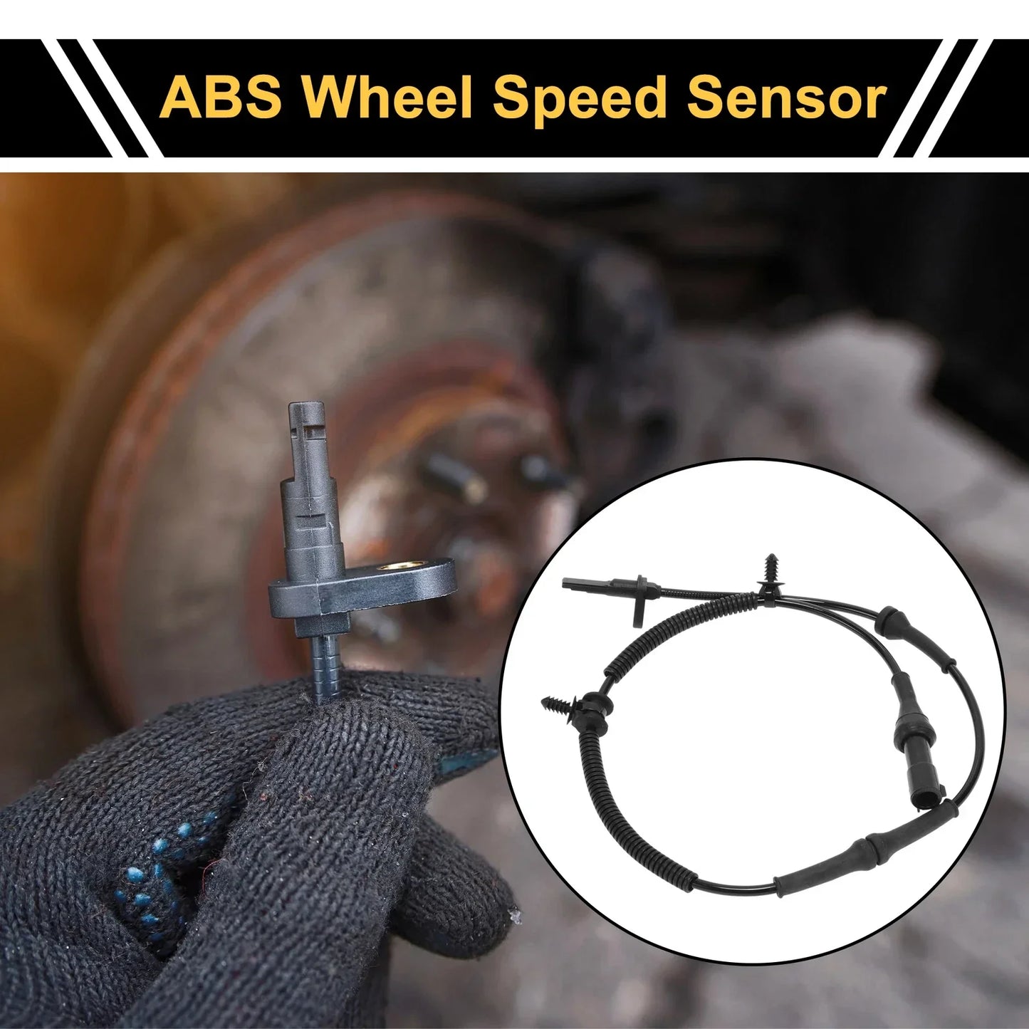 ABS Wheel Speed Sensor Set for Dodge - 1 x Rear Left (2008-2010)