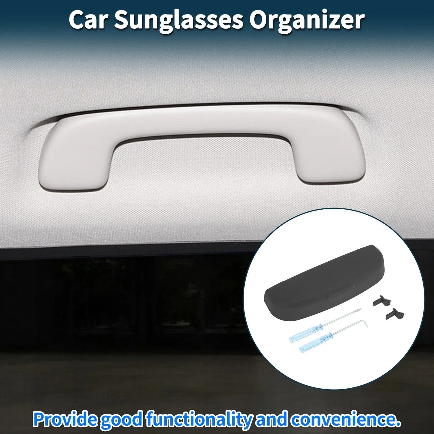 Sunglasses Case for Mercedes-Benz GLA Eyeglasses Holder Storage Box Black