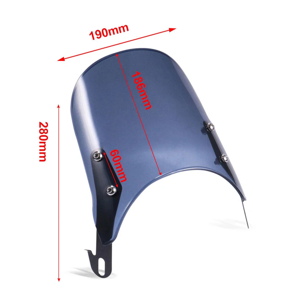 5-7'' Headlight Windshield Fairing Smoke for Suzuki Yamaha