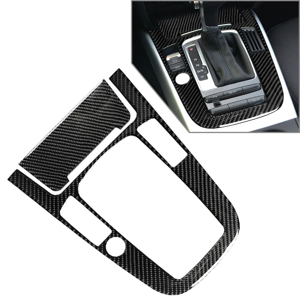 Carbon Fiber Gear Shift Panel Cover Trim for Audi A4 S4 A5 (2009-2023)