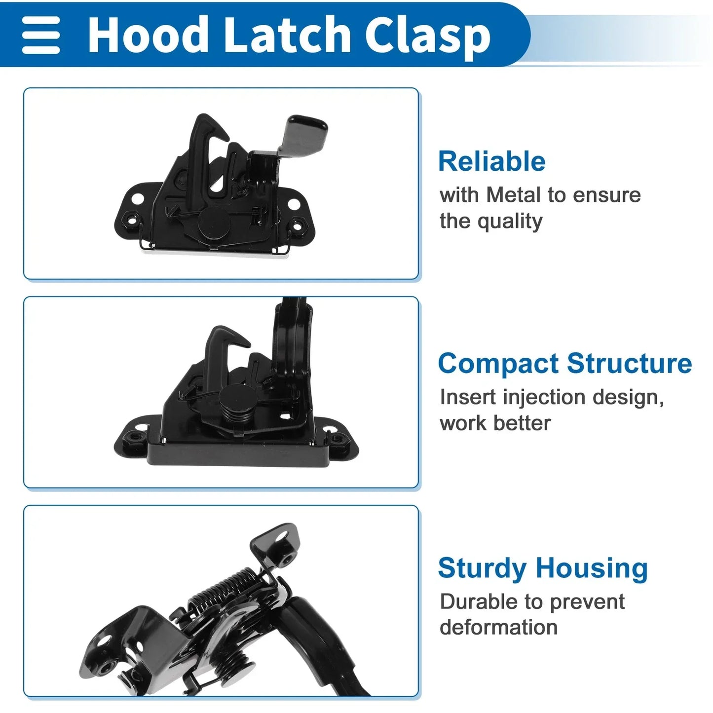 Hood Latch Assembly for Hyundai Elantra 2011-2016 (1 x)