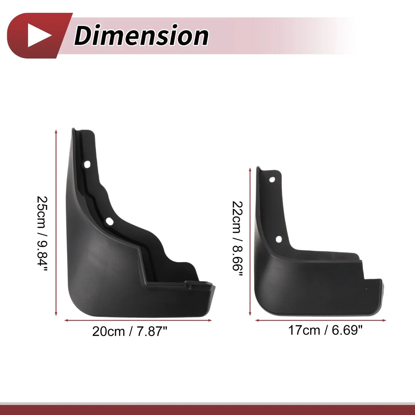 Mud Flaps Splash Guards Set for Hyundai Elantra (2023-2024)