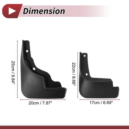 Mud Flaps Splash Guards Set for Hyundai Elantra (2023-2024)