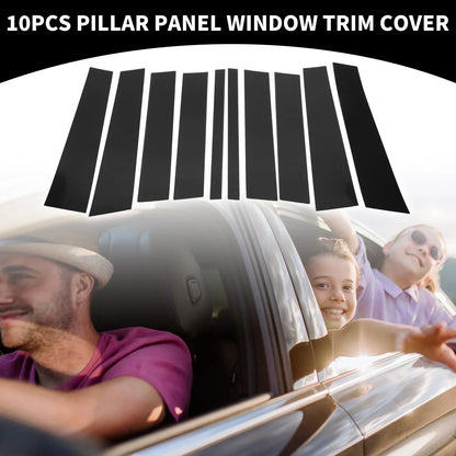 10 x Car Pillar Window Trim Covers for Mercedes Benz GL-Class (2008-2012)