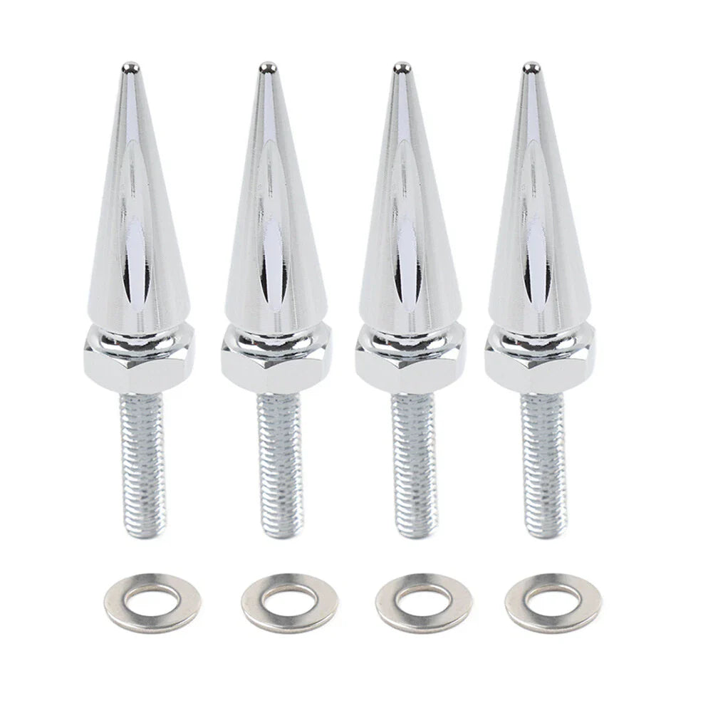 Chrome Windshield Spike Bolts for Harley Road Glide (2015-2023)