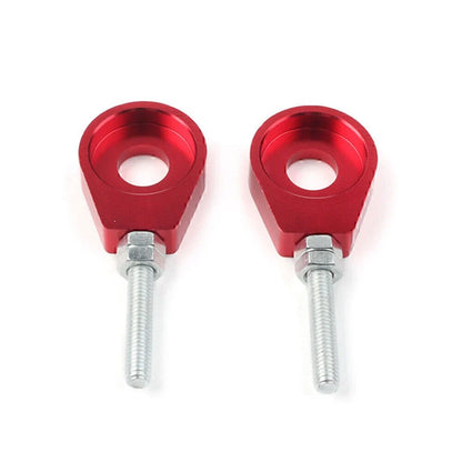 Red 12mm Chain Adjuster Block Tensioners for Pit Quad Dirt Bike ATV CRF50