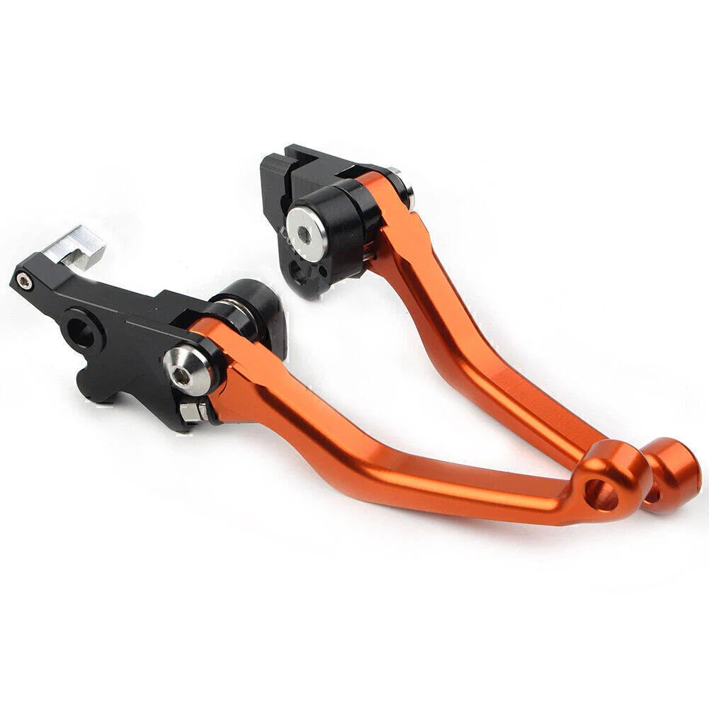 Orange CNC Pivot Brake Clutch Levers for Honda XR250 XR400 (1995-2007)