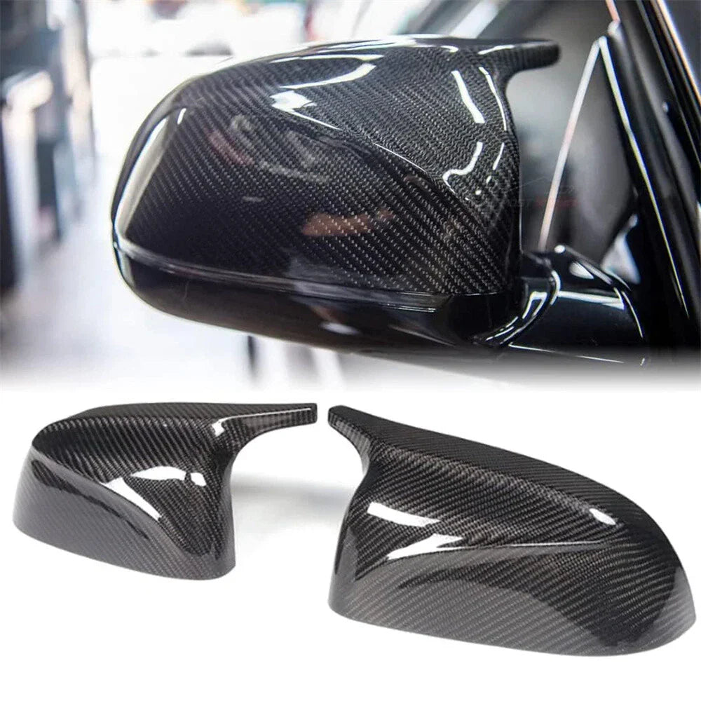 Carbon Fiber Side Mirror Cover Caps for BMW X3 X4 X5 G01 G02 G05 (2018-2024)