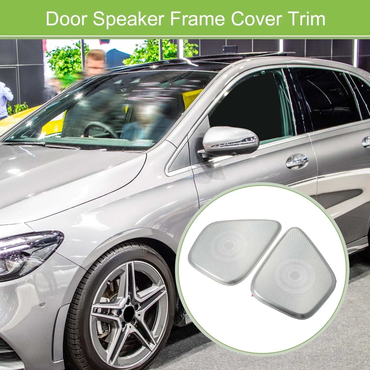 4 Pcs Speaker Frame Cover Trim for Mercedes Benz A B Class