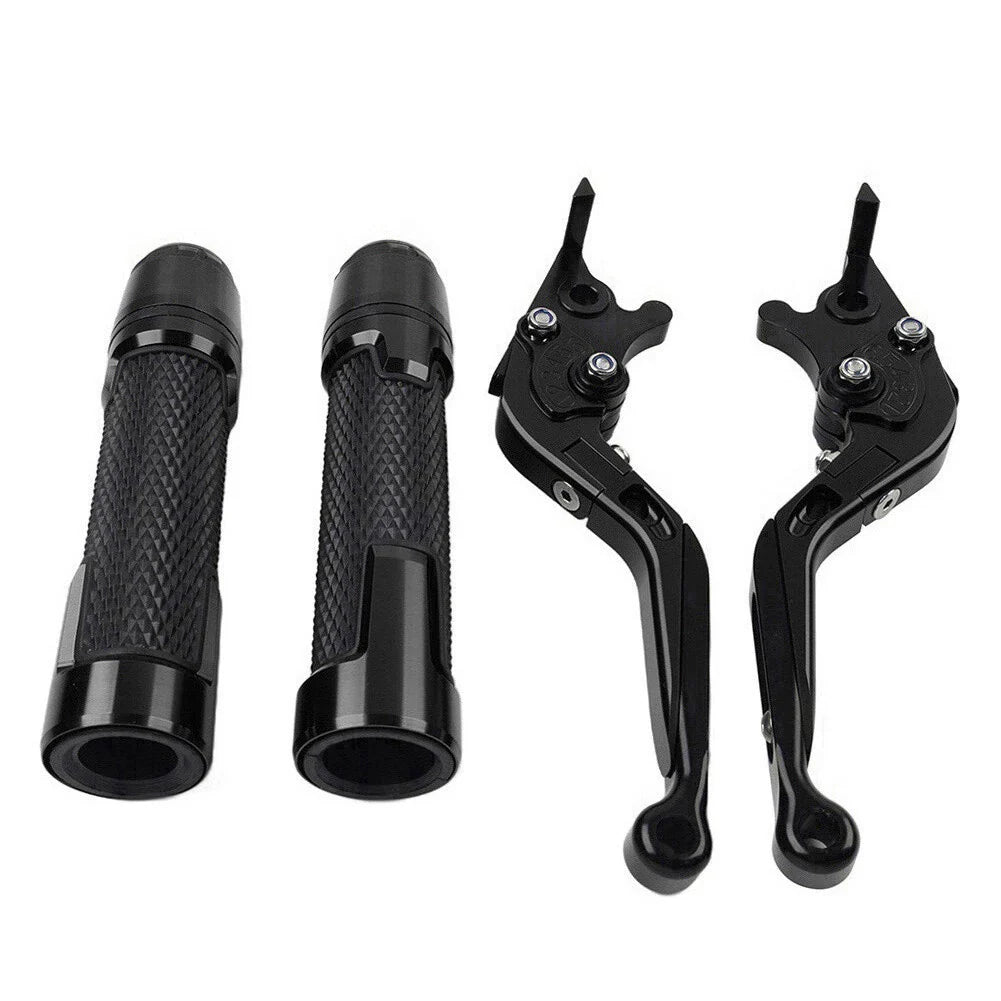 Black Brake Clutch Lever Grip Set for Yamaha FJR XJR 1300 (2001-2008)
