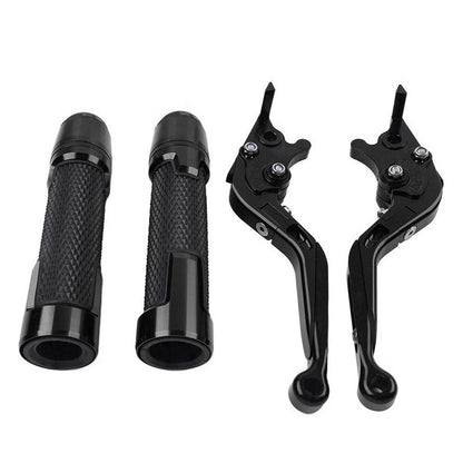 Black Brake Clutch Lever Grip Set for Yamaha FJR XJR 1300 (2001-2008)