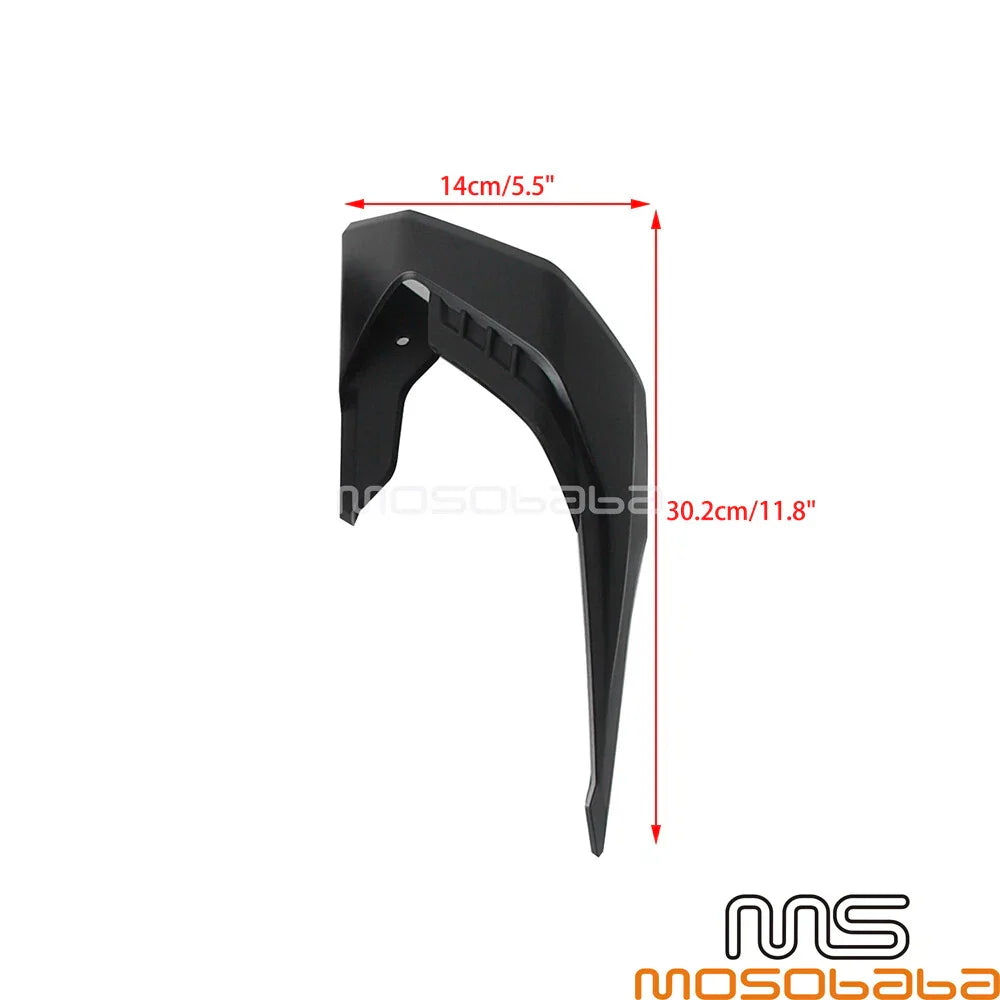 Black Fairing Winglets  Side Fin Trim Covers for Honda CB650R (2018-2024)