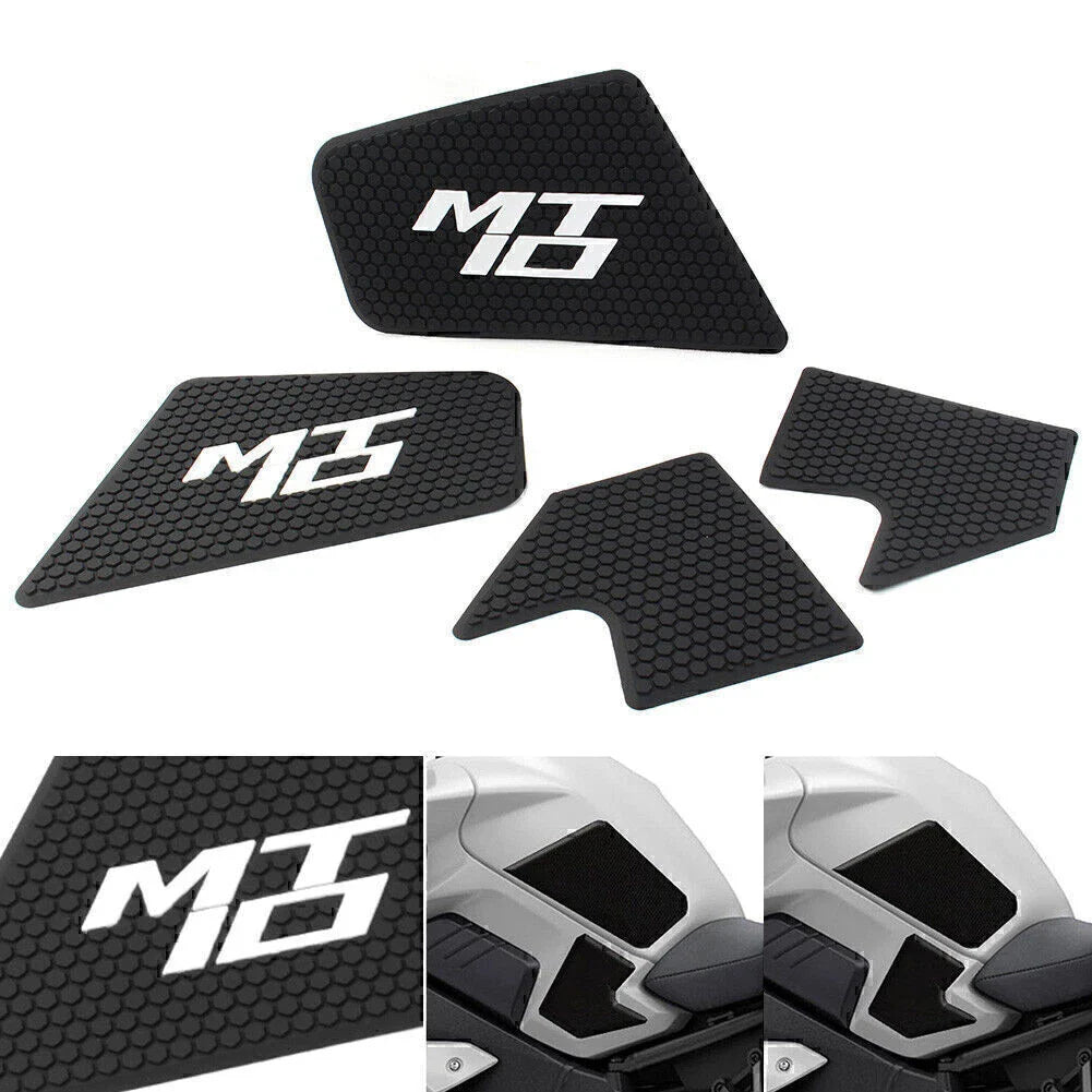 Black Anti-Slip Traction Tank Pad for Yamaha MT10 (2016-2019)
