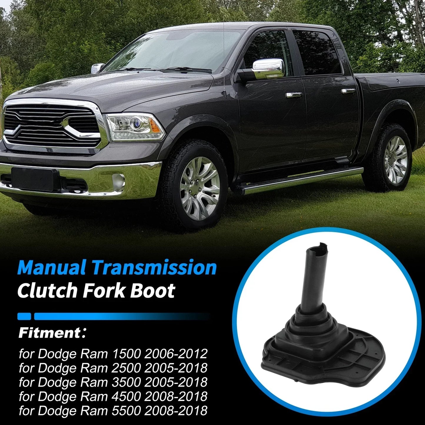 Gear Shifter Lever Lower Boot for Dodge Ram 1500 2500 3500 (2002-2023)