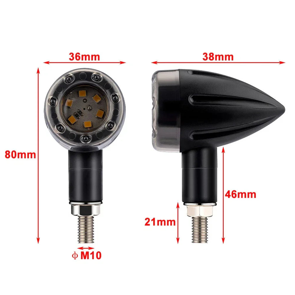4x LED Tail Light Lamp for Harley Cafe Racer