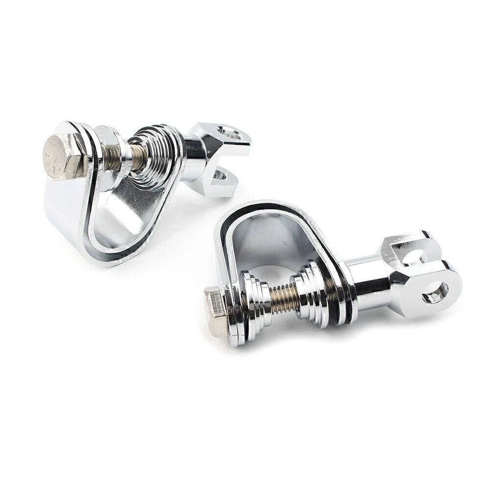 25mm & 32mm Chrome Highway Engine Crash Bar Mount Foot Pegs for Car Model