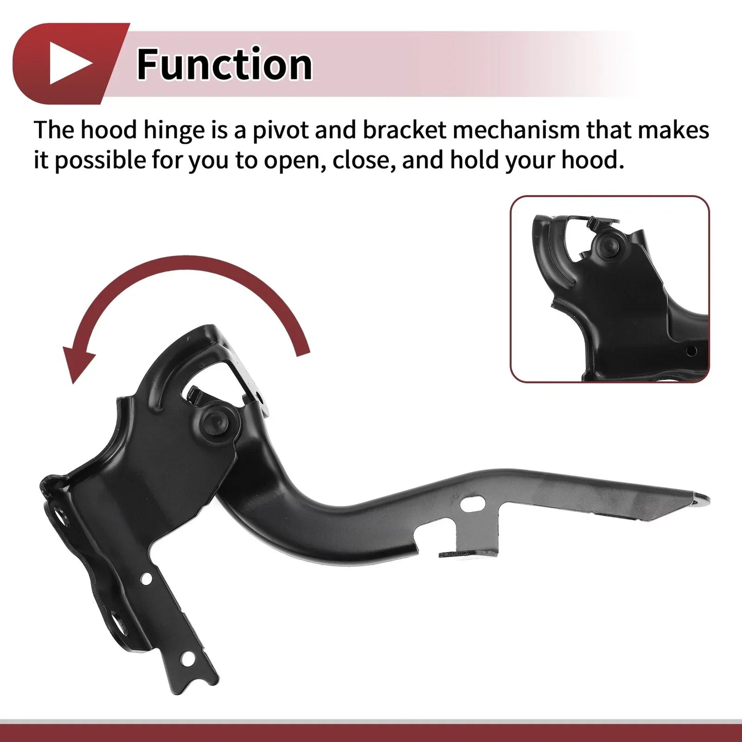Hood Hinges for Lexus RX350 Front Bonnet Bracket (2016-2022) - 1 Pair