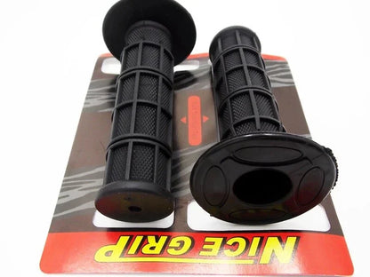 Black Hand Grip Set for Suzuki RM125 (2000-2008) - Left & Right Pair