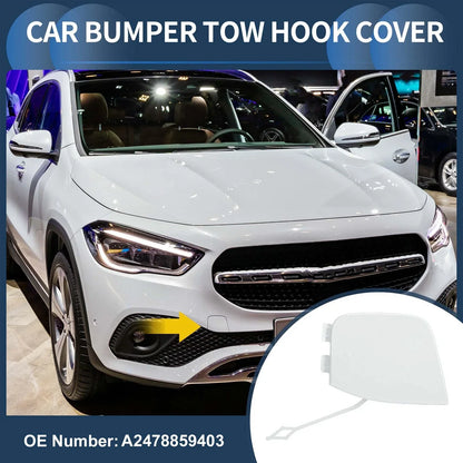 Front Bumper Tow Hook Cover for Mercedes-Benz W247 (2019-2023) White Metallic