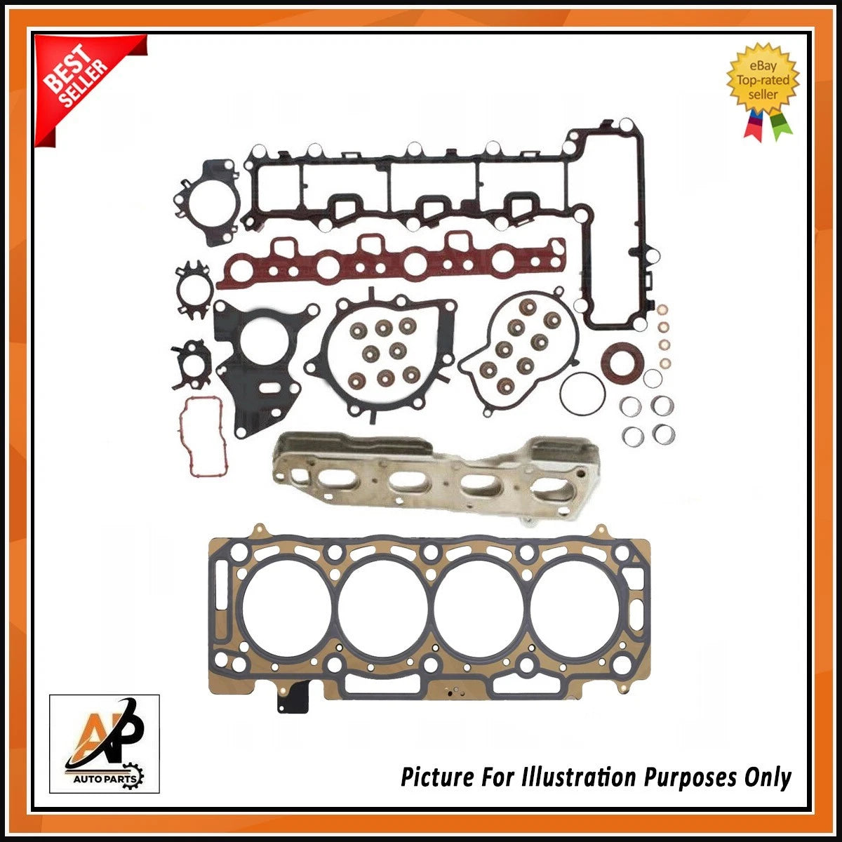 Engine Cylinder Head Gasket Set Replacement for Peugeot Citroen 2.0 HDi (2007–2015)