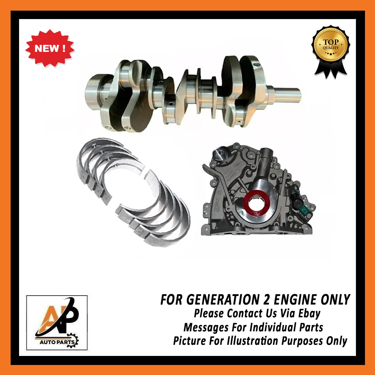 Forged Crankshaft Engine Part for Land Rover Range Rover 3.0 Diesel (2006–2012)