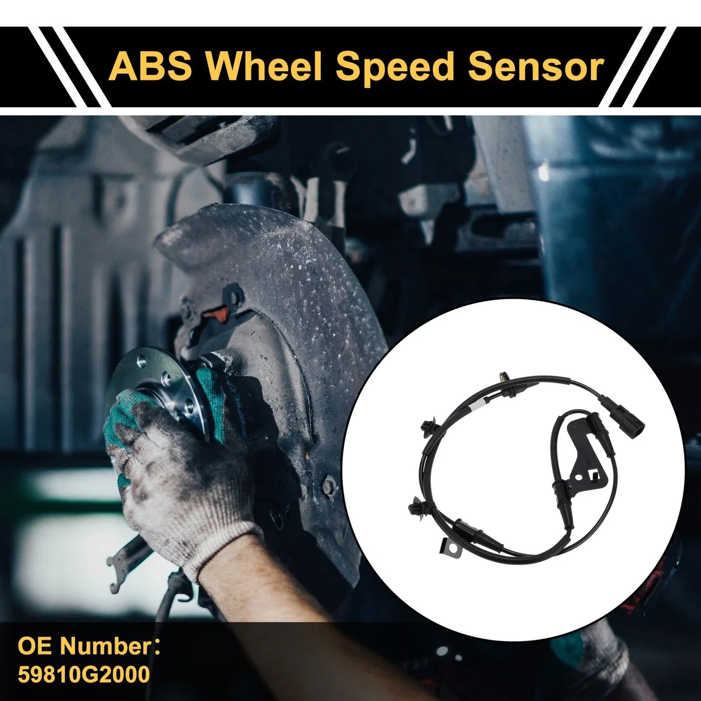 ABS Wheel Speed Sensor for Hyundai Elantra (2020-2025) 1 x Left Front