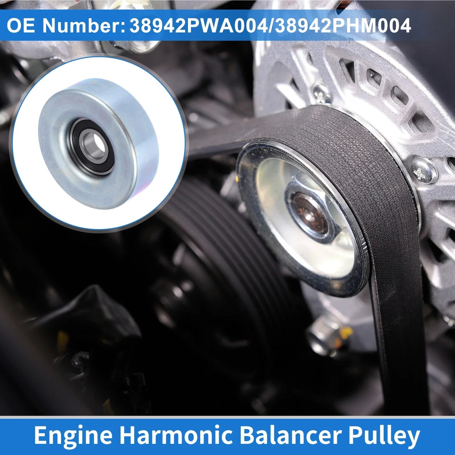 Drive Belt Idler Pulley for Honda Fit (2007-2008) - 1 x Quality Replacement Part