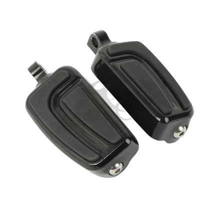Black Rear Passenger Footpeg for Harley Touring Road King FLHR (1993-2022)