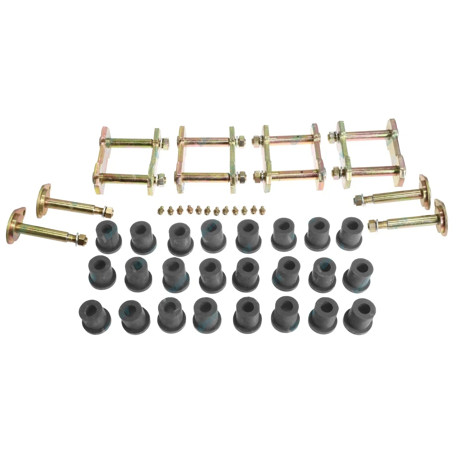 Front & Rear Leaf Spring Shackles + Pins + Bushes for Toyota Landcruiser 40 Series