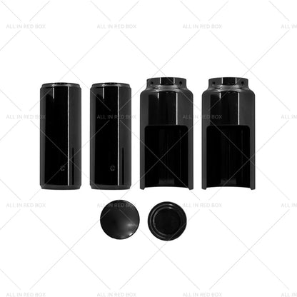 Black Fork Cover Set for Harley Softail M8 Street Bob (2018-2022)