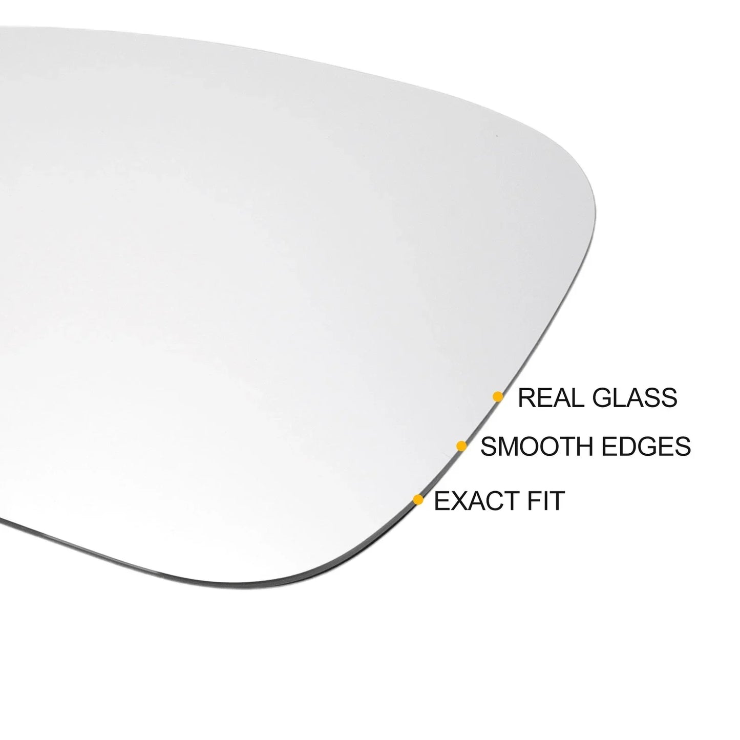 Left Side White Heated Mirror Glass for Porsche Panamera (2016-2020)