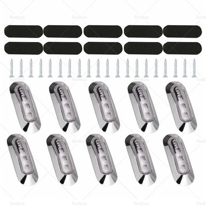 10x Amber/Red Clearance Lights for Truck Trailer Caravan
