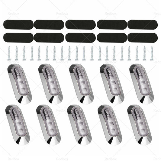 10x Amber/Red Clearance Lights for Truck Trailer Caravan