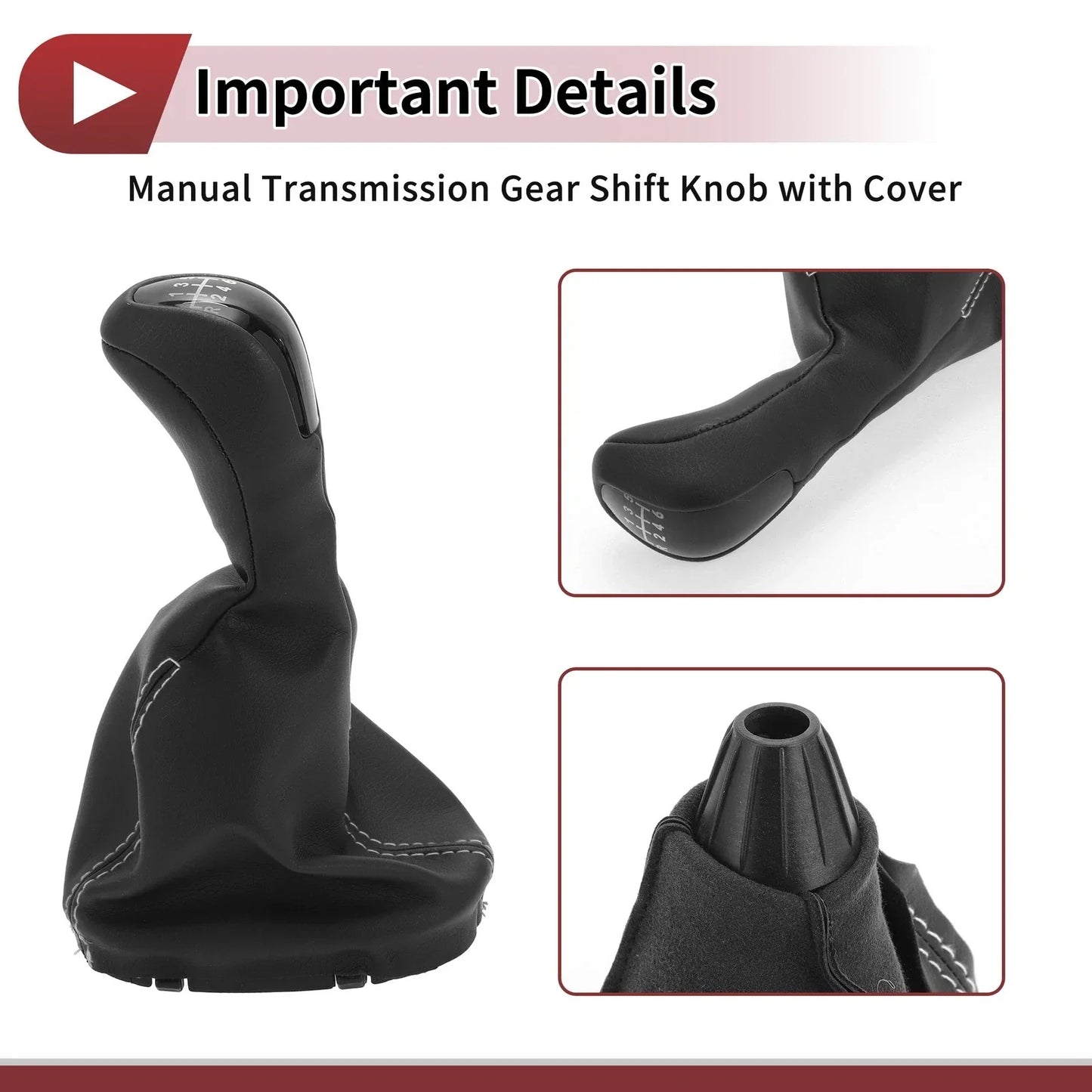 6 Speed Gear Shift Knob & Cover for Mercedes-Benz W203 S203 (2000-2007)