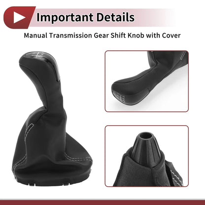 6 Speed Gear Shift Knob & Cover for Mercedes-Benz W203 S203 (2000-2007)