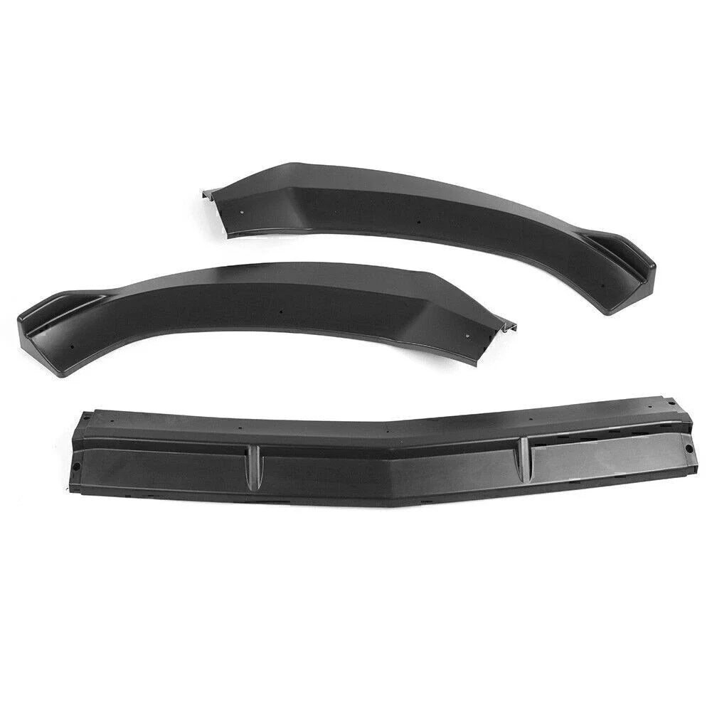 Matte Black Front Bumper Lip Cover Trim for Benz W205 Sport (2015-2018)