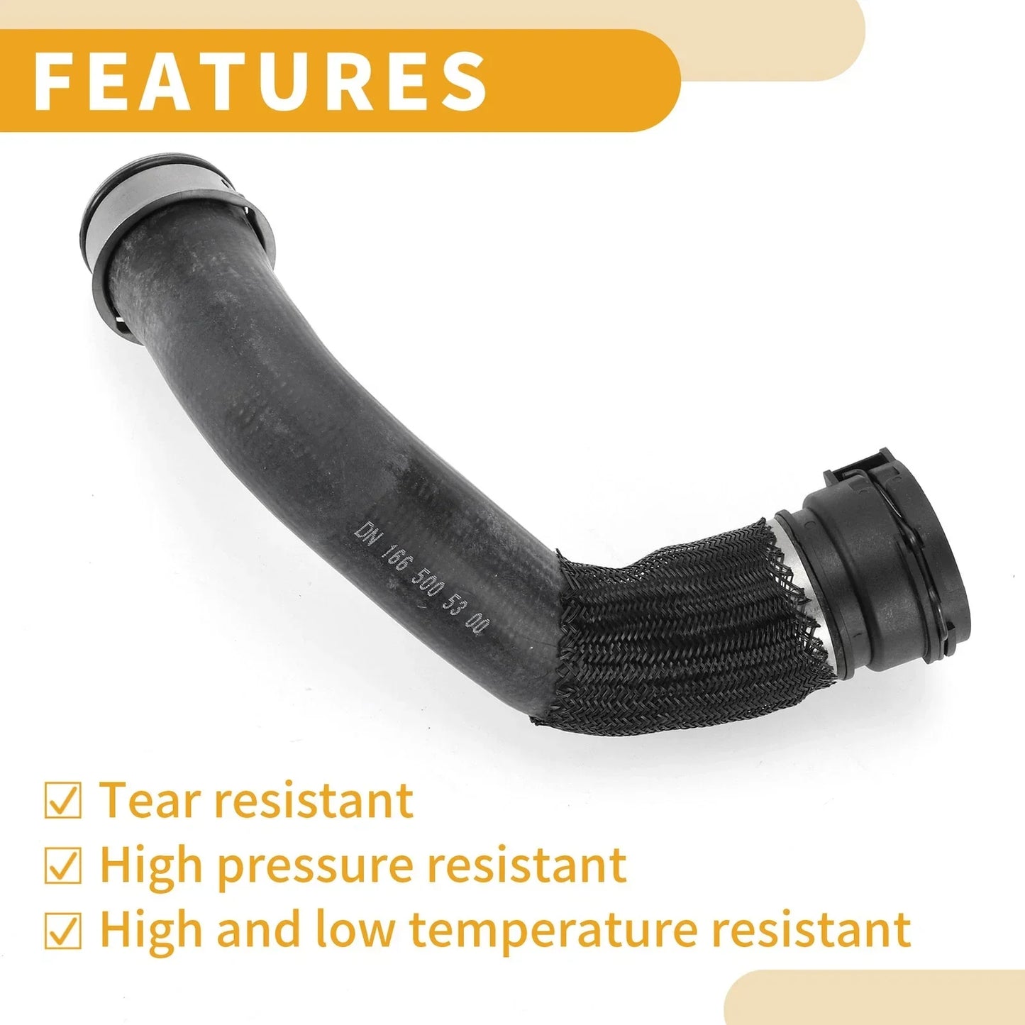 Radiator Coolant Hose for Mercedes-Benz GL550 (2013-2016) Black
