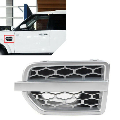Silver Left Front Grille Air Intake Vent for Land Rover LR4 (2010-2016)