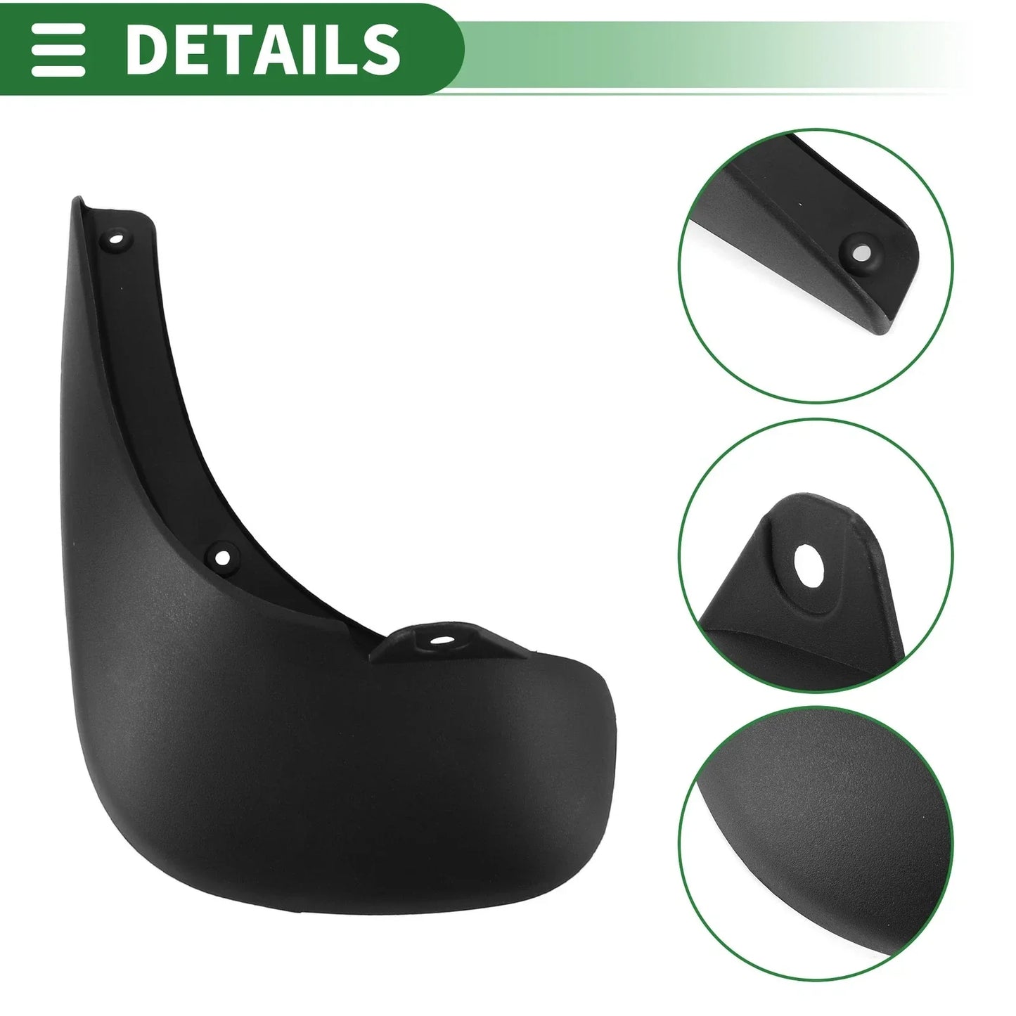 Mud Flaps Splash Guards for Hyundai SANTAFE 2006-2012 (2 x Mount Accessories)