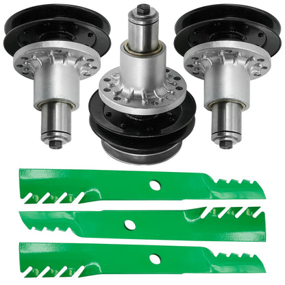 Deck Spindle Assembly with Blade Kit for Exmark TT20KCC TT23KAC (2015–2020)