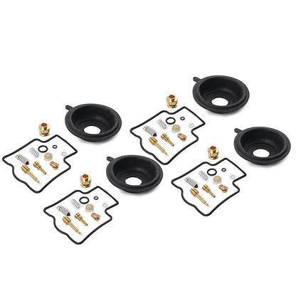 Carburetor Repair Kit Diaphragm Rebuild 4x for Kawasaki ZZR600D (1990-1992)