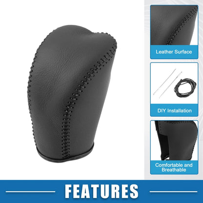 Auto Gear Shifting Knob Cover for Hyundai Santa Fe (2013-2017) Black Trim