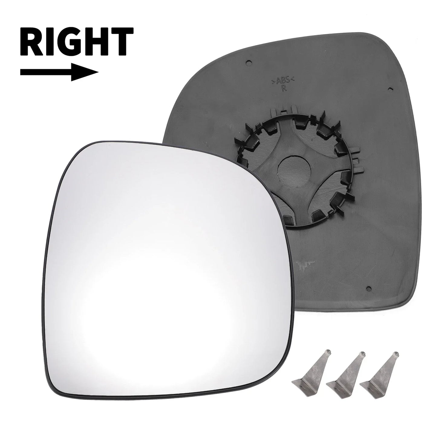 Right Side White Mirror Glass for Mercedes VITO (2003-2010)