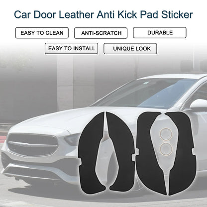Car Door Leather Anti Kick Pad Sticker for Mercedes-Benz E Class (2016)