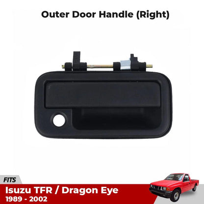 Exterior Door Handle RH Side Black Fits Isuzu TFR Rodeo Pickup UTE 1989-02 D06