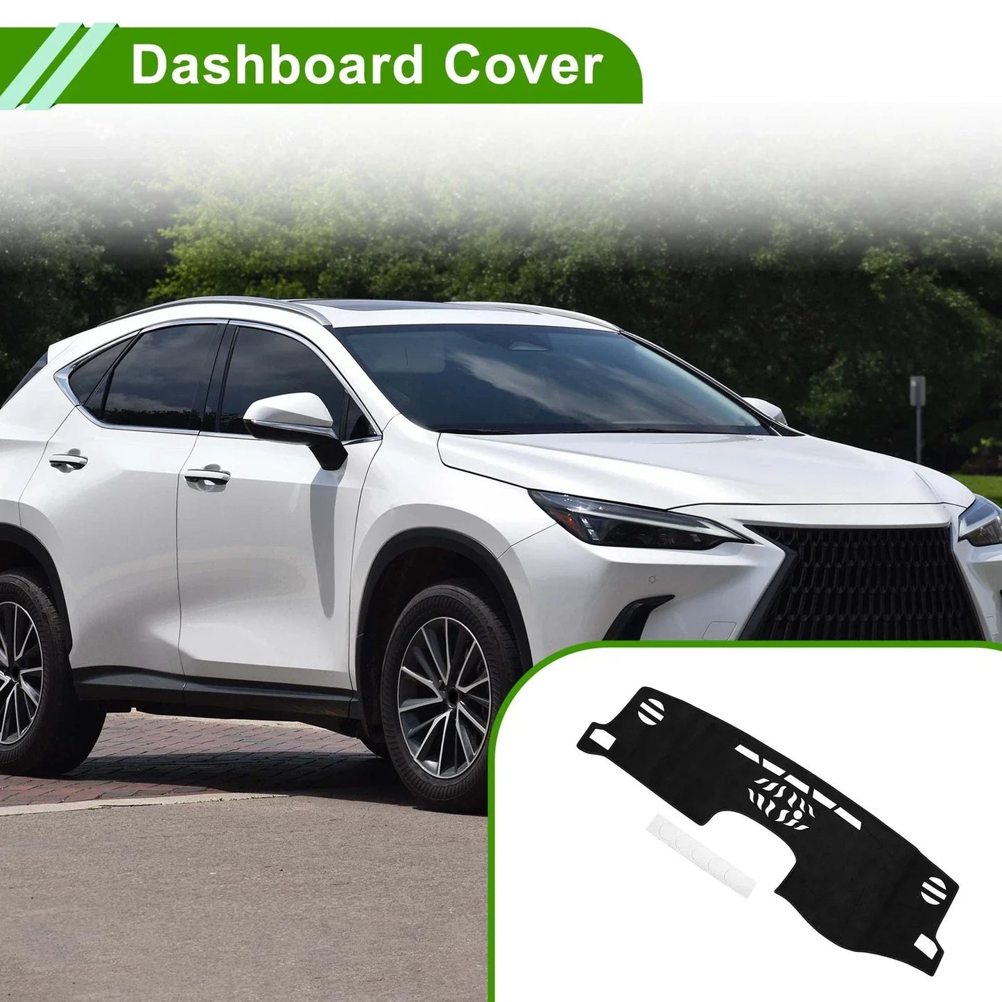 Dashboard Cover Mat for Lexus NX200T/NX300/NX300h (2014-2020) Black