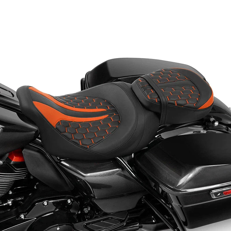 Driver Passenger Gel Seat for Harley Touring CVO Street Glide (2009-2023)