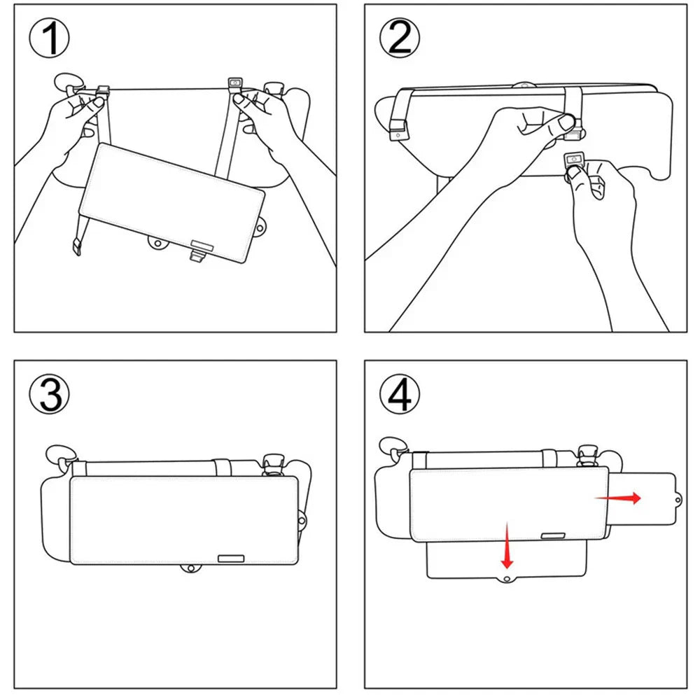 Universal Car Sun Visor Extender Adjustable Sunshade Block